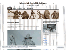 Tablet Screenshot of micahnicholsminiatures.com